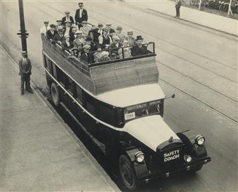 (TRANSPORTATION--BUSES AND TRUCKS) Approx. 105 photos depicting a variety of transportation methods, from tourist buses to trucks.